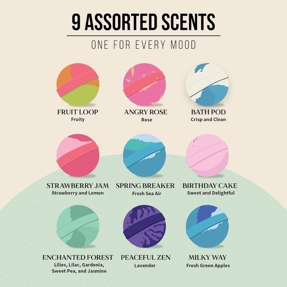 Naturally Vain 9 Bath Bombs - Picture 3 of 5